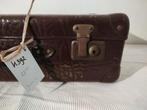 K392 VINTAGE jaren 40 koffer van geperst karton, Sieraden, Tassen en Uiterlijk, Koffers, Overige materialen, Gebruikt, 50 tot 60 cm