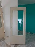 NEMEF Opdekdeur Rechtsdraaiend met Glas, Ophalen, Gebruikt, 80 tot 100 cm, Binnendeur