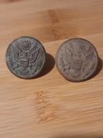 2 Amerikaanse Knopen WOII - Bodemvondst, Ophalen of Verzenden