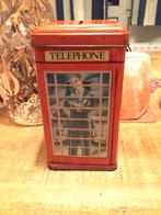 Vintage Telefooncel Blikken Bus spaarpot, Minder dan 50 cm, Gebruikt, Overige materialen, Minder dan 50 cm