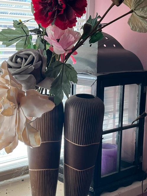 Houten vazen, Huis en Inrichting, Woonaccessoires | Zuilen en Pilaren, Zo goed als nieuw, Ophalen of Verzenden