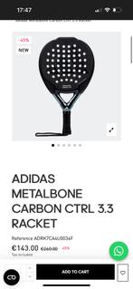 Adidas carbon ctrl nieuw padel racket, Sport en Fitness, Padel, Ophalen of Verzenden, Zo goed als nieuw
