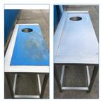 RVS buitenkeuken BBQ rvs werktafel met snijblad maten 160/60, Tuin en Terras, Buitenkeukens, Ophalen, Gebruikt