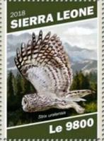 2018 Aanbieding  Sierra Leone Fauna Roofvogels Arend Uil , Ophalen of Verzenden, Postfris, Dier of Natuur