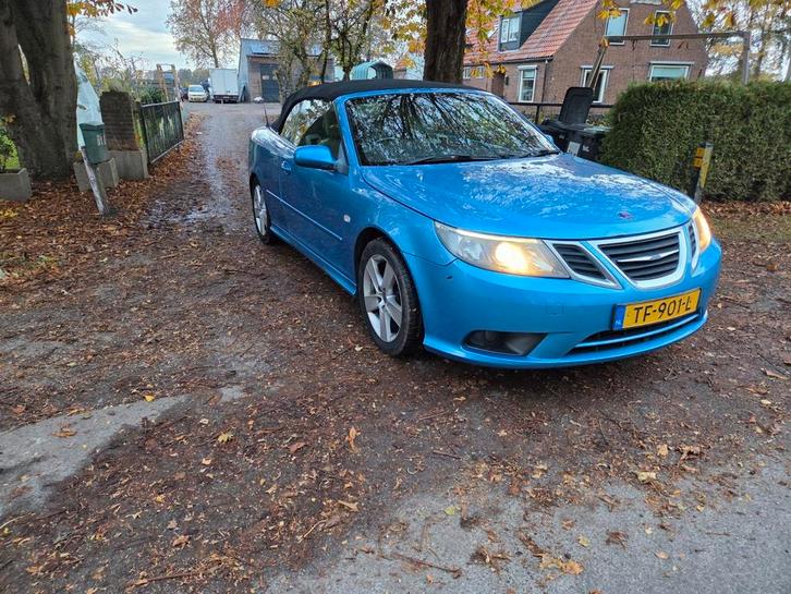 Saab 2008 Blauw Cabrio RHD, Auto's, Saab, Bedrijf, Saab 9-3, Diesel, Euro 4, Cabriolet, Automaat, Geïmporteerd, Blauw, Beige, Voorwielaandrijving