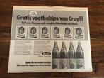 Voetbal reklame Hero voetbaltips Johan Cruijff Ajax 1973, Verzamelen, Ophalen of Verzenden, Ajax