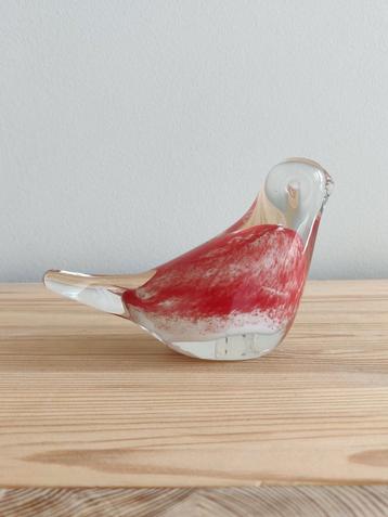 Vintage glasobject bird Red Tweety Leonardo beschikbaar voor biedingen