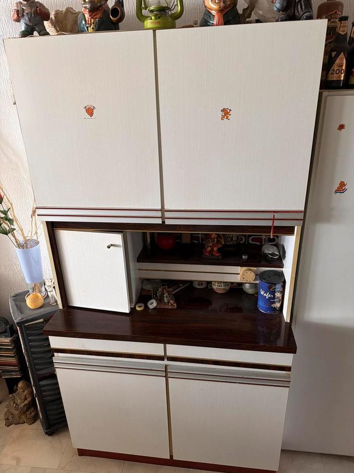 Vintage Keukenkast met Veel Opbergruimte, Antiek en Kunst, Antiek | Meubels | Kasten, Ophalen