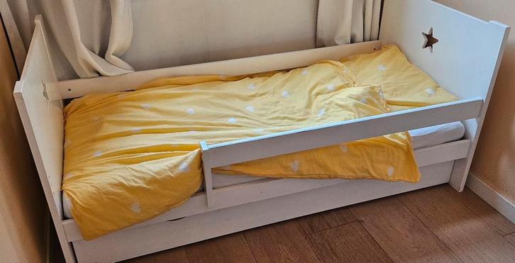 Petit Amélie Juniorbed Ophalen!, Kinderen en Baby's, Kinderkamer | Bedden, Gebruikt, 140 tot 160 cm, 70 tot 85 cm, Lattenbodem