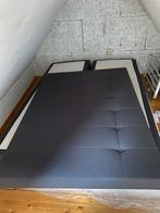 Bed 140x200 met zo goed als nieuw matras, Ophalen, Wit, Tweepersoons, 140 cm