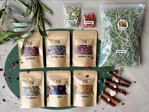 100% Natuurlijk - Gedroogde bloemen voor Knaagdieren & vogel, Dieren en Toebehoren, Dierenvoeding, Ophalen of Verzenden