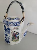 Vintage theepot met afbeelding Japanse geisha's, Ophalen of Verzenden