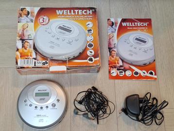 Welltech Discman in Doos en Accessoires (Portable CD Speler) beschikbaar voor biedingen