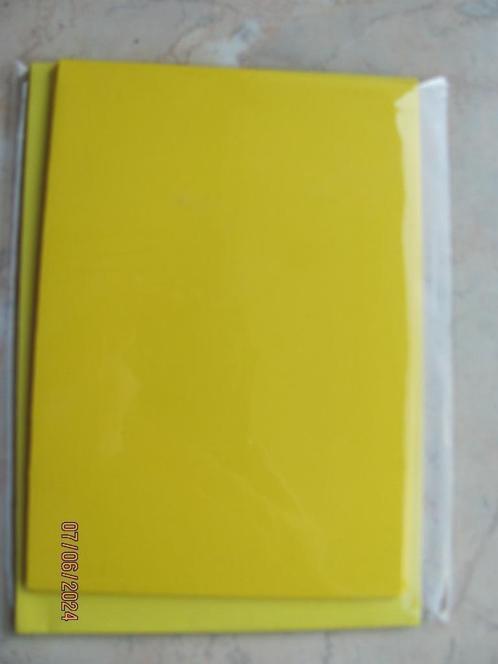 NIEUW 5 x geel KAARTEN dubbel ENVELOP C6 rechthoekig papier, Hobby en Vrije tijd, Kaarten | Zelf maken, Nieuw, Overige typen, Overige thema's