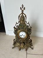 Antieke Franse bronzen mantel klok, Antiek en Kunst, Antiek | Klokken, Ophalen of Verzenden