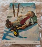 Meneer Egel doet een dutje naast zijn ski's met fles rum, Verzamelen, Verzenden, Ongelopen, Kinderen