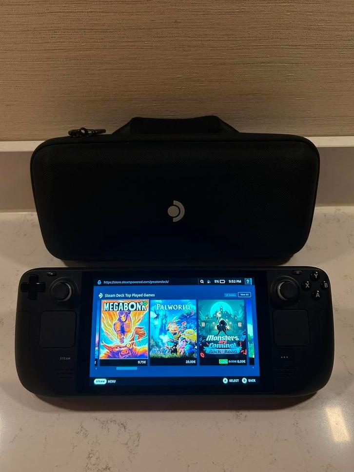 Steam Deck 256GB - Super Staat - Lader en Case, Spelcomputers en Games, Spelcomputers | Overige, Zo goed als nieuw, Ophalen of Verzenden