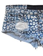 ONE TEASPOON short jeans, hotpants, leopard/blauw, Mt. L, Kleding | Dames, One Teaspoon, Blauw, W30 - W32 (confectie 38/40), Zo goed als nieuw