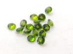 16x Chromium diopside - Russia - 1.975CT - No heat, Ophalen of Verzenden, Mineraal