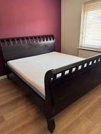 Elektrisch Eiken houten bed te koop!, Gebruikt, Tweepersoons, Ophalen of Verzenden, 180 cm
