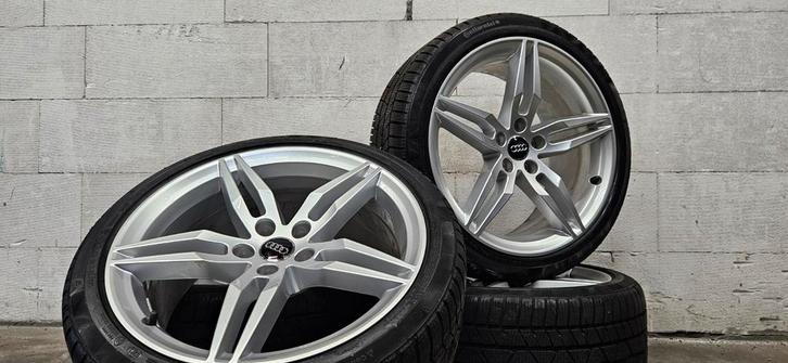 19" Audi A5 S5 A4 B9 S-line velgen Continental winterbanden, Auto-onderdelen, Banden en Velgen, Banden en Velgen, Winterbanden