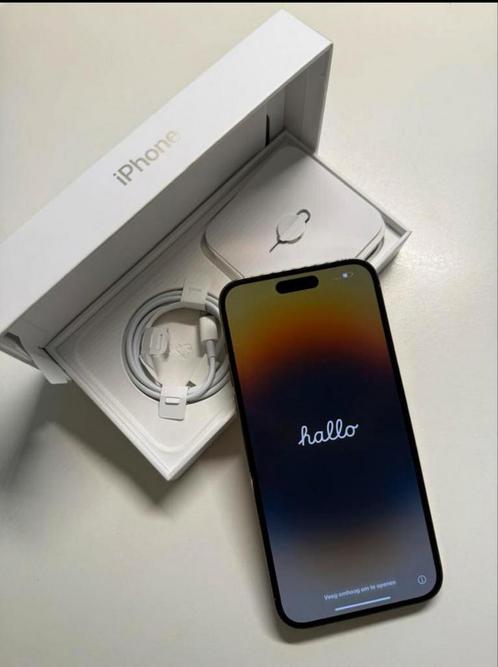Te koop 6 maand oud iphone 14 pro max gold 128 GB 94% batt, Telecommunicatie, Mobiele telefoons | Apple iPhone, Zo goed als nieuw