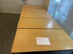 5 nette tafels/bureaus 70X140 cm hoogte 73 cm bruin zwart, Ophalen, Gebruikt, Bureau