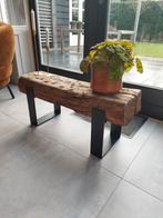 Eiken bielzen bank/tafel (XS), Minder dan 50 cm, Nieuw, Rechthoekig, 75 tot 100 cm
