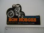 sticker oud Motorcross RON HOEGEE intergift zwijndrecht, Verzenden, Zo goed als nieuw, Bedrijf of Vereniging