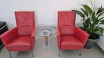 2 x fauteuil leer refurbished, Ophalen, Zo goed als nieuw, 75 tot 100 cm, Leer