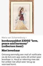 BORDUURPAKKET MARIA. V. SCHARRENBURG LOVE PEACE AND HARMONY, Hobby en Vrije tijd, Borduren en Borduurmachines, Verzenden, Nieuw