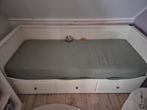 Ikea bedbank Hemnes, Huis en Inrichting, Slaapkamer | Bedden, Ophalen, Gebruikt, Eenpersoons, Wit