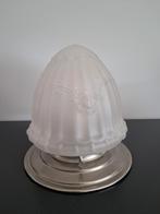 Prachtige Art Deco plafondlamp - Tulipe Obus, Ophalen of Verzenden, Zo goed als nieuw, Glas, Art Deco