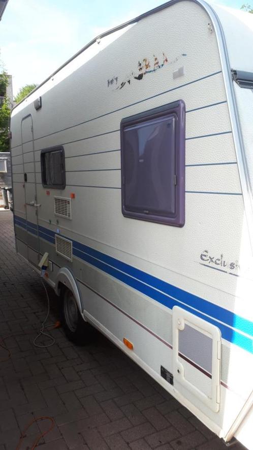 hobby 460 4 pers  frans bet voortent goede staat, Caravans en Kamperen, Caravans, Bedrijf, tot en met 4, 750 - 1000 kg, Rondzit