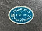 Sluitzegel etiket Houweling's Scotch sodawater drank, Ophalen of Verzenden, Gebruikt