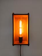 Wandlampje van steenmal, Huis en Inrichting, Lampen | Wandlampen, Ophalen of Verzenden, Nieuw, Hout, Stoer sober robuust landelijk