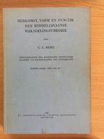 Herkomst, Vorm en Functie der Javaanse Rijksdelingstheorie, Boeken, Ophalen of Verzenden, Gelezen, C.C. Berg