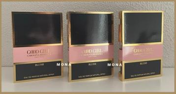 Good Girl Blush 3x parfum sample proefje tester monster beschikbaar voor biedingen