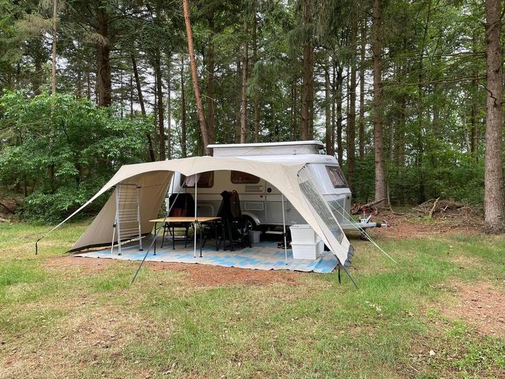 Eriba Touring Troll 550 GT Mover 4pers topper etc, Caravans en Kamperen, Caravans, Particulier, tot en met 4, 750 - 1000 kg, Standaardzit