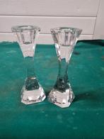 kandelaars kristal villeroy en boch 2 stuks, Huis en Inrichting, Woonaccessoires | Kandelaars en Kaarsen, Ophalen of Verzenden