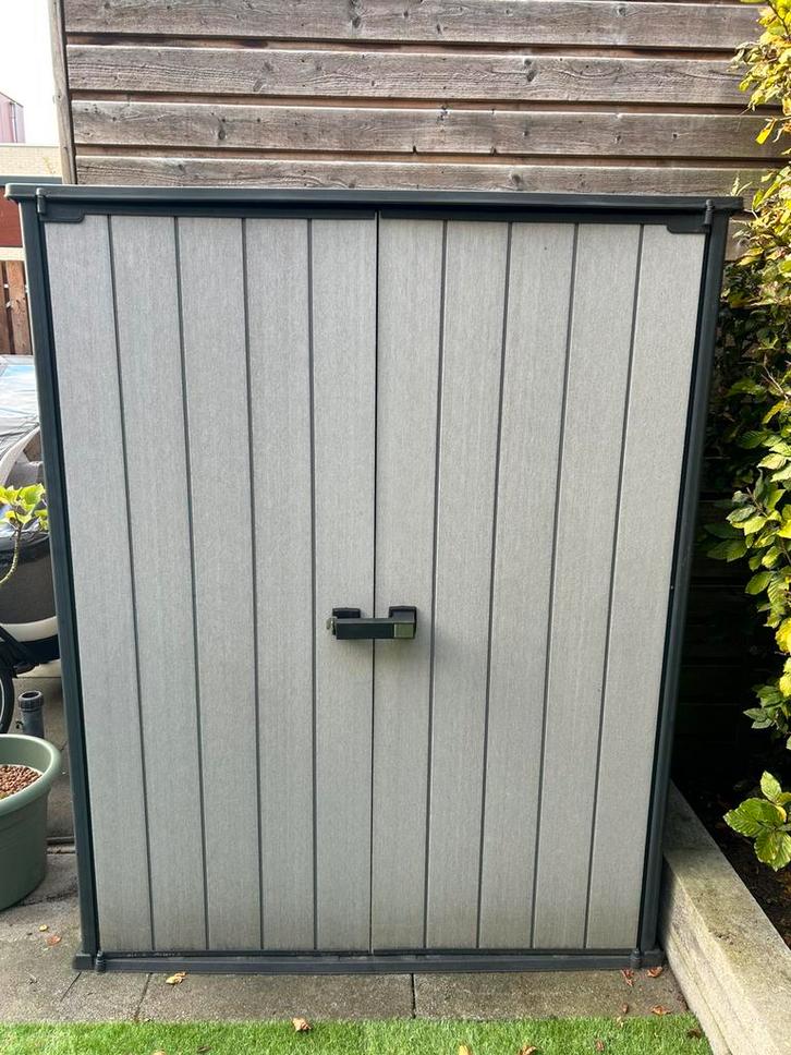 Keter High Store tuinkast, Tuin en Terras, Bergingen en Tuinkasten, Zo goed als nieuw, Overige typen, Kunststof, Ophalen
