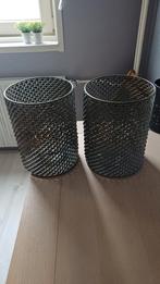 2 groen brons kleurige windlichten, Ophalen, Rond, Overige materialen