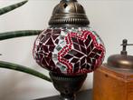 Arabische glas mozaïek lamp, rood/rode Oosterse tafellamp, Minder dan 50 cm, Nieuw, Glas, Ophalen of Verzenden