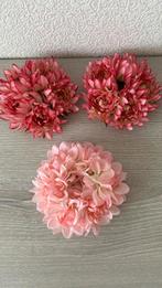 Drie roze bloemenkransjes kaarsenkransjes, Ophalen of Verzenden, Zo goed als nieuw, Binnen