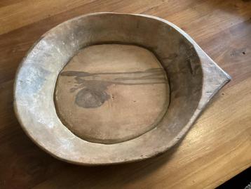 Antiek houten -Chapati- schaal India beschikbaar voor biedingen
