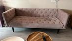 Poederroze Bank - 203 cm breed, Ophalen, Gebruikt, Driepersoons, 75 tot 100 cm