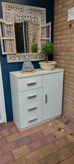 Kastje wit met laadjes en deurtje, Huis en Inrichting, Ophalen, Gebruikt, 50 tot 100 cm, Minder dan 100 cm