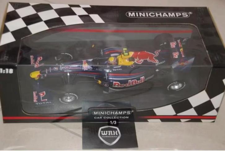 SALE ! RED BULL RACING SHOWCAR 2010 F1 WEBBER Minichamps WRH, Hobby en Vrije tijd, Modelauto's | 1:18, Zo goed als nieuw, Auto