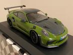 minichamps porsche 911 991.2 gt3 rs Weissach green, Hobby en Vrije tijd, Modelauto's | 1:18, Verzenden, Nieuw, Auto, MiniChamps