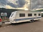 Hobby 720 Exclusive - 7 pers! Mover, voortent, Compleet!, Caravans en Kamperen, Rondzit, Hobby, 7 tot 8 meter, Particulier